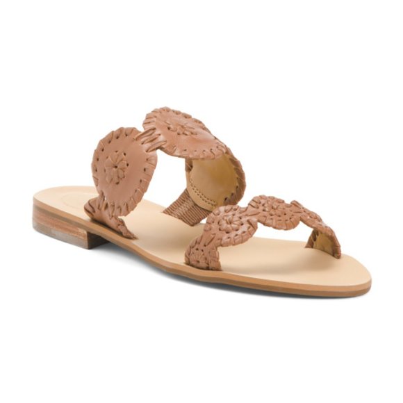 Jack Rogers Shoes - Jack Rogers Womens Sandals - Leather Lauren Sandals Size 5